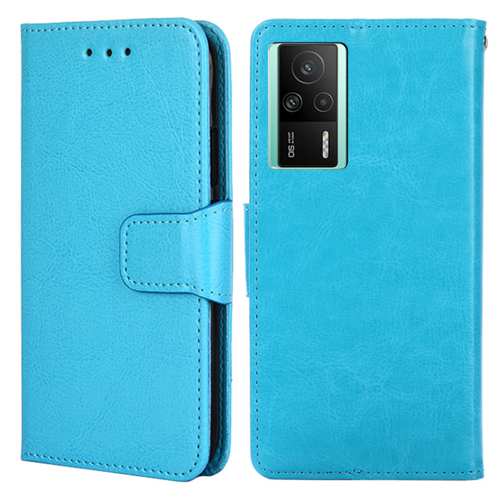 Cell Phone Cover for Xiaomi Redmi K60E 5G Full Protection PU Leather Flip Phone Wallet Case with Stand