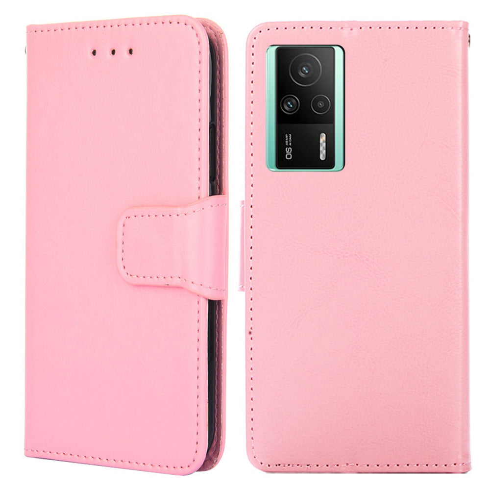 Cell Phone Cover for Xiaomi Redmi K60E 5G Full Protection PU Leather Flip Phone Wallet Case with Stand