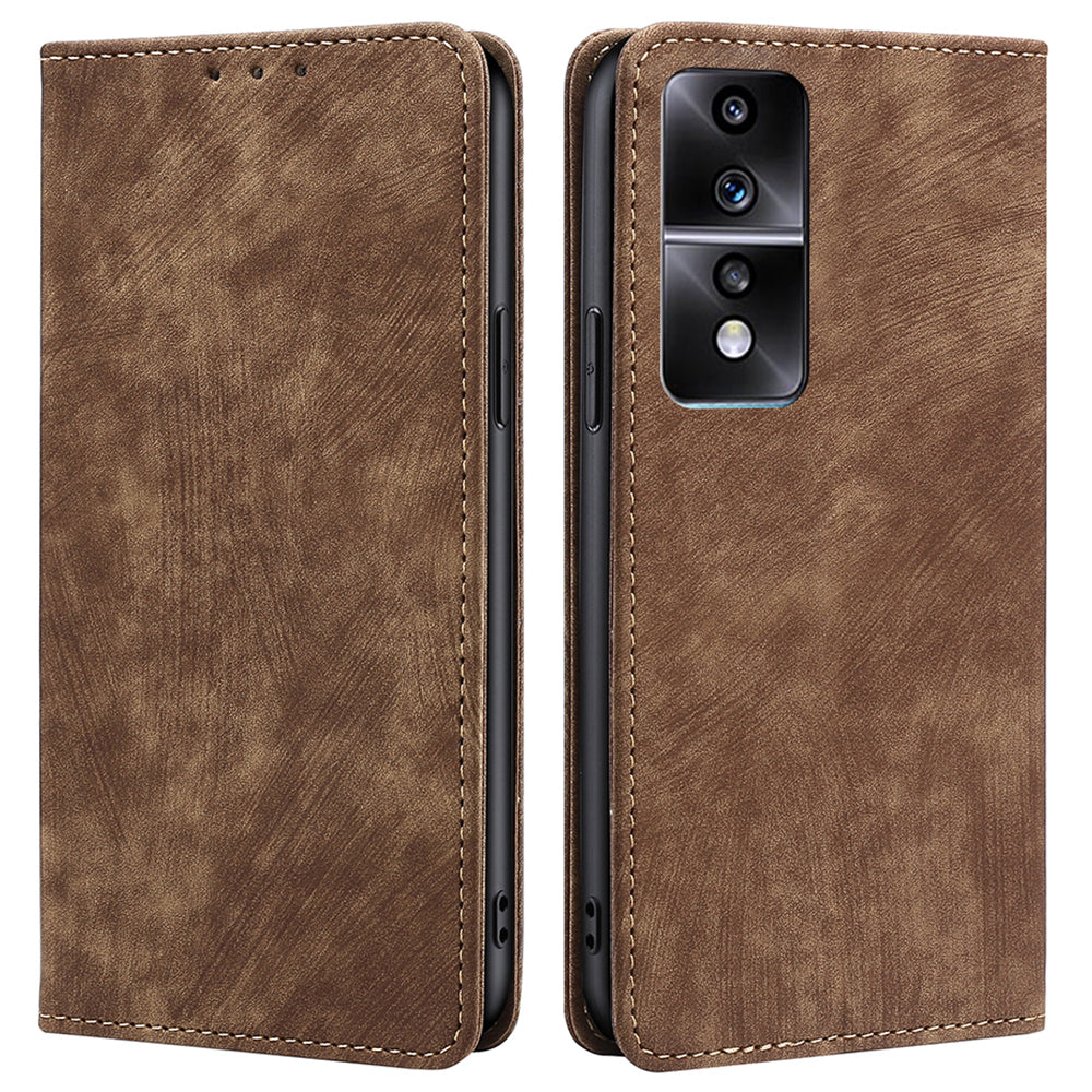 For Honor 80 GT 5G PU Leather Wallet Magnetic Auto-absorbed Stand Cover RFID Blocking Phone Case