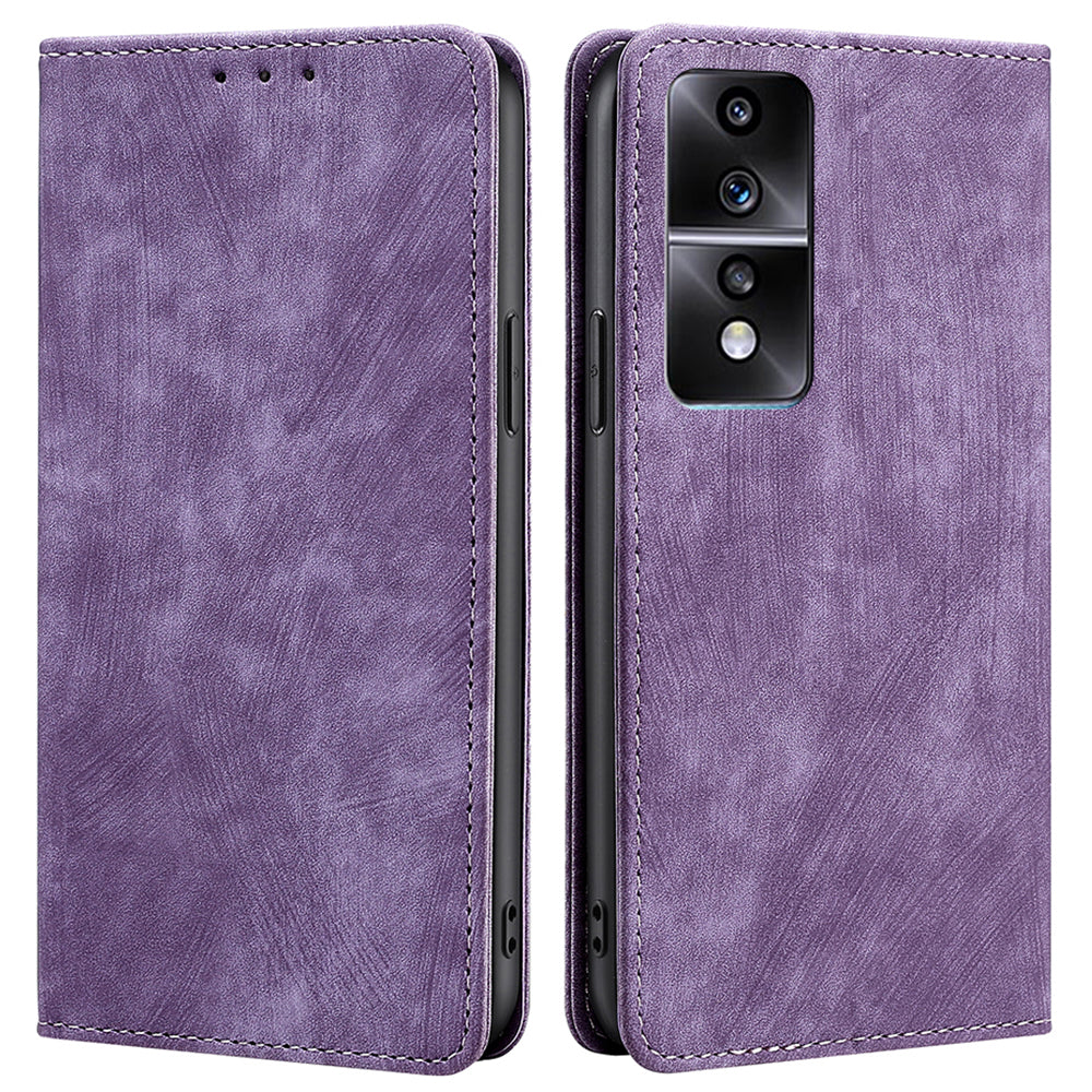 For Honor 80 GT 5G PU Leather Wallet Magnetic Auto-absorbed Stand Cover RFID Blocking Phone Case