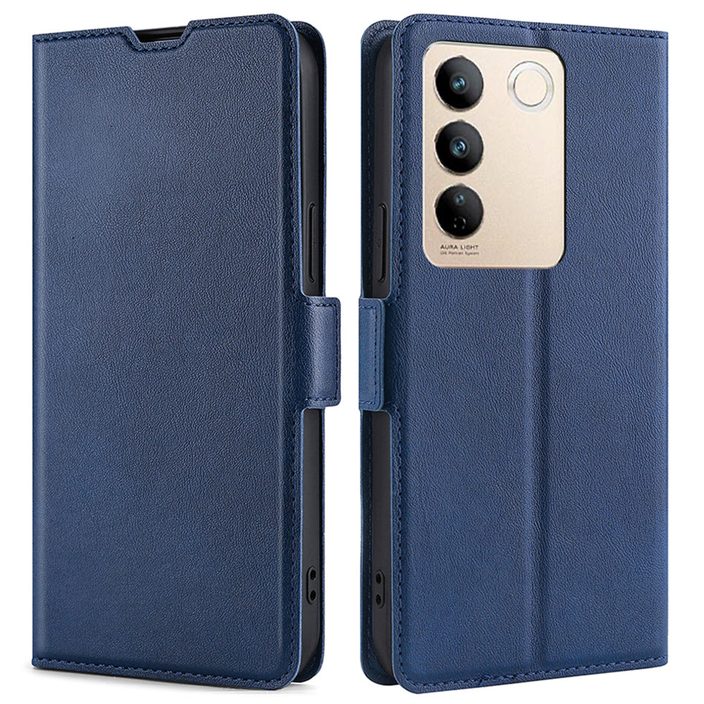 PU Leather Stand Flip Cover for vivo S16 S16 Pro Card Slots Protective Slim Phone Case