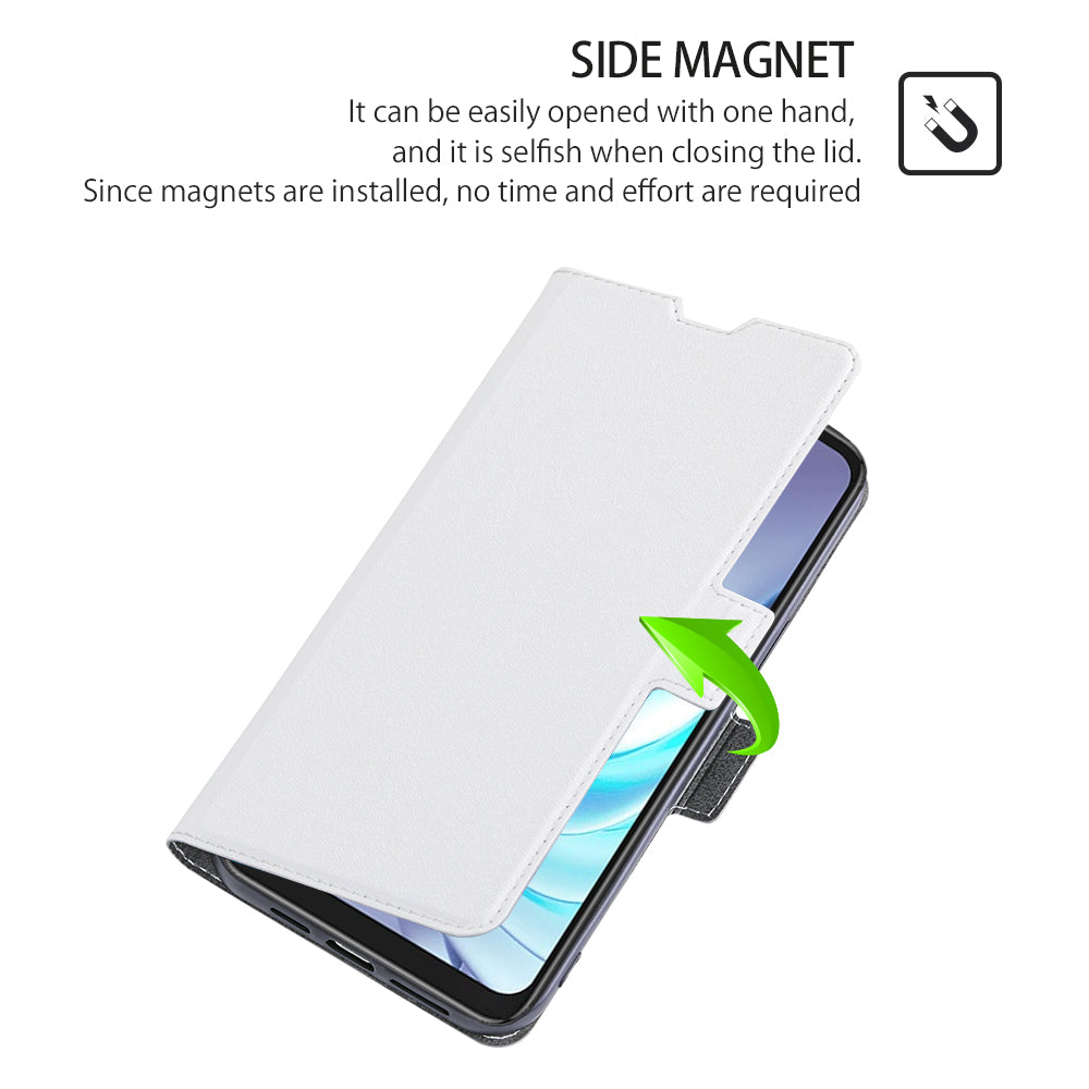 For TCL 405 406 408 Ultra Slim PU Leather Stand Cover Drop Resistant Phone Case with Card Slot