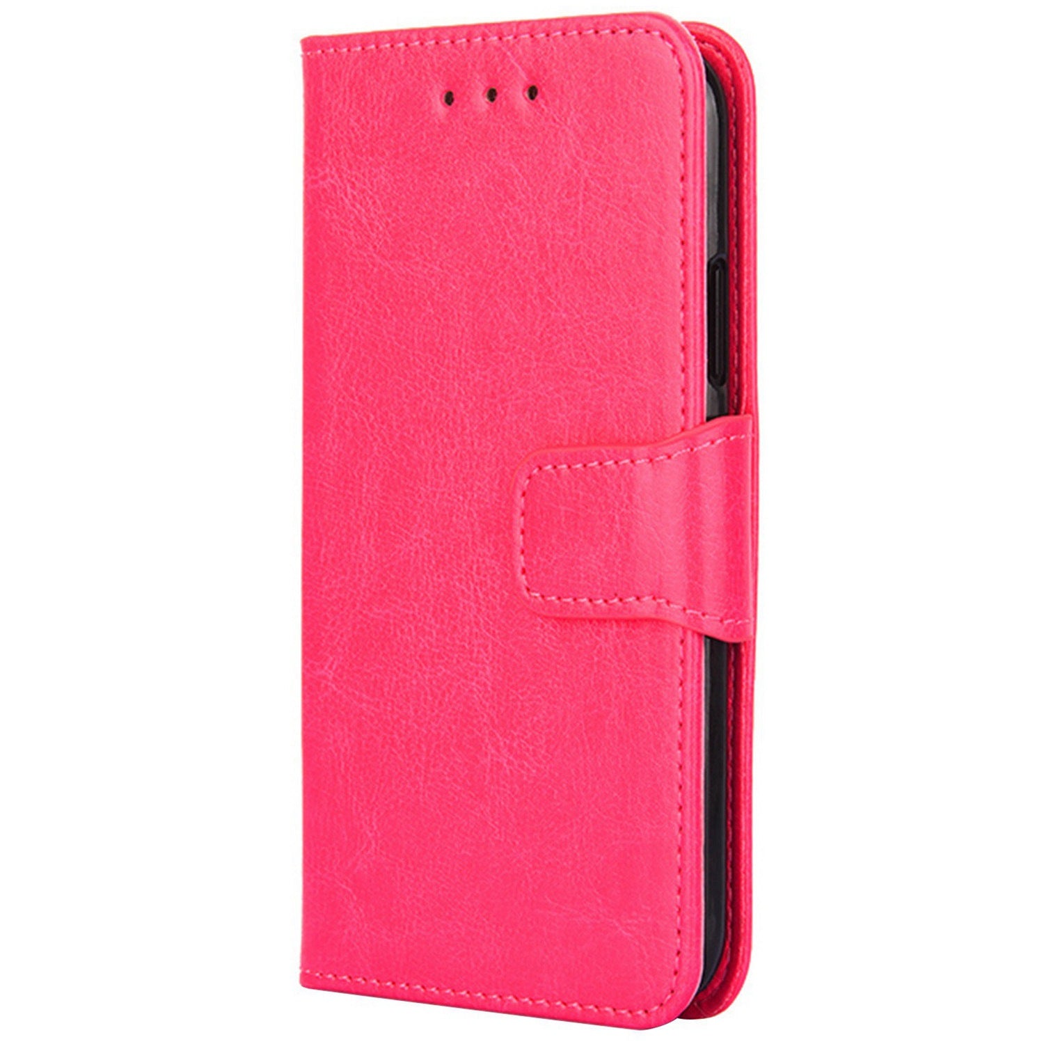 Stand Cover for TCL 405 406 408 Shockproof Textured PU Leather Phone Wallet Case