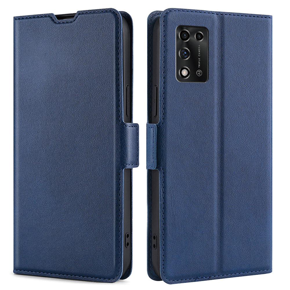 Cell Phone Cover for ZTE Libero 5G III PU Leather Card Holder Mobile Phone Flip Case with Stand