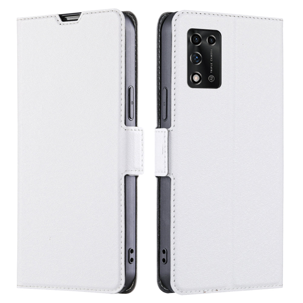 Cell Phone Cover for ZTE Libero 5G III PU Leather Card Holder Mobile Phone Flip Case with Stand