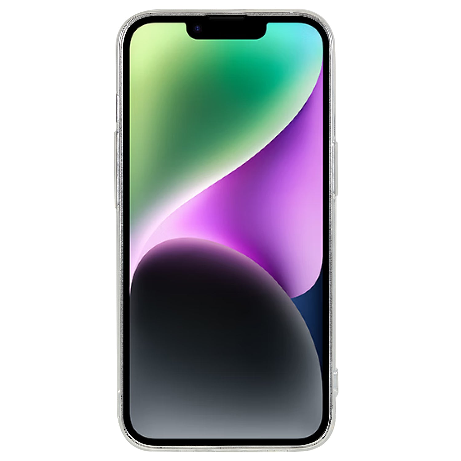 For iPhone 14 Plus Super Slim Phone Protective Cover Transparent TPU Case with Precise Lens Cutout