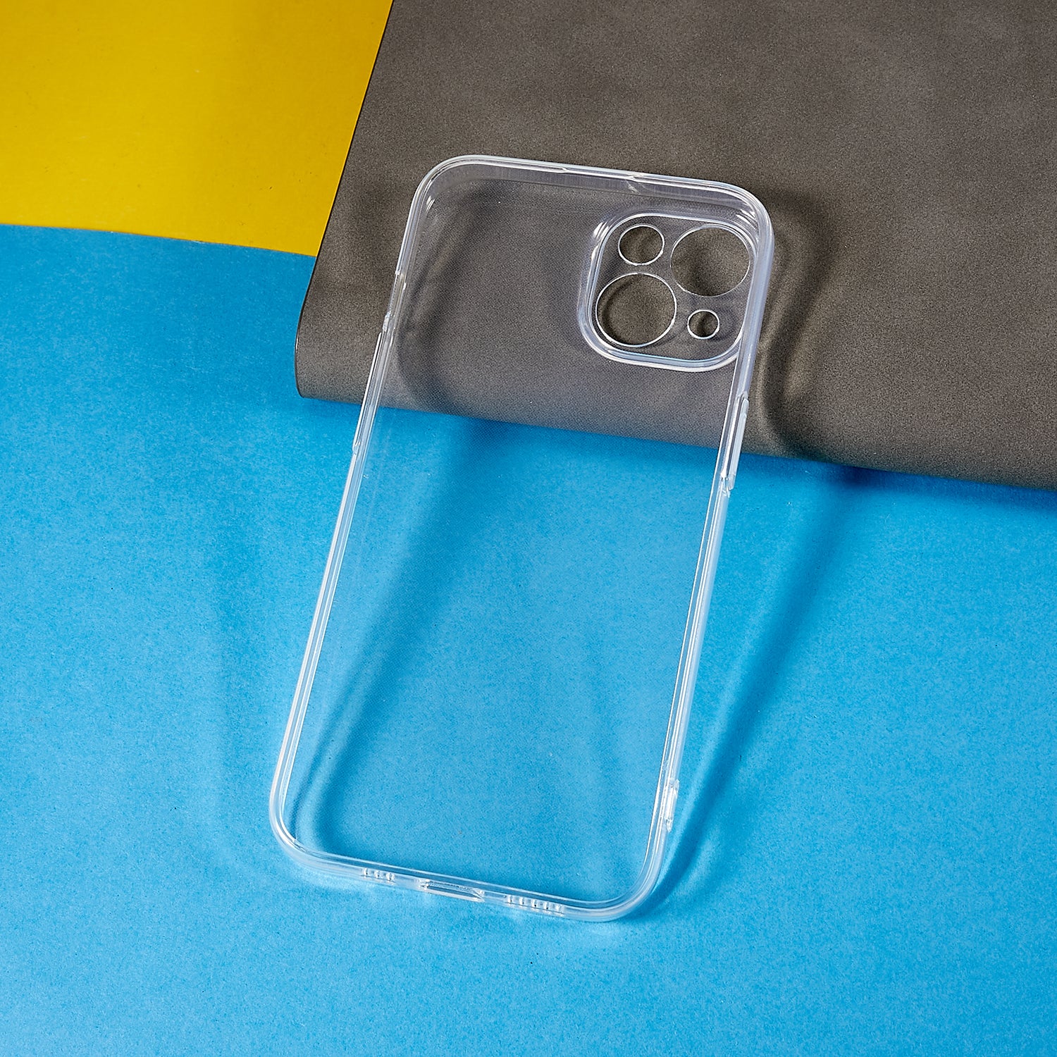 For iPhone 14 Plus Super Slim Phone Protective Cover Transparent TPU Case with Precise Lens Cutout