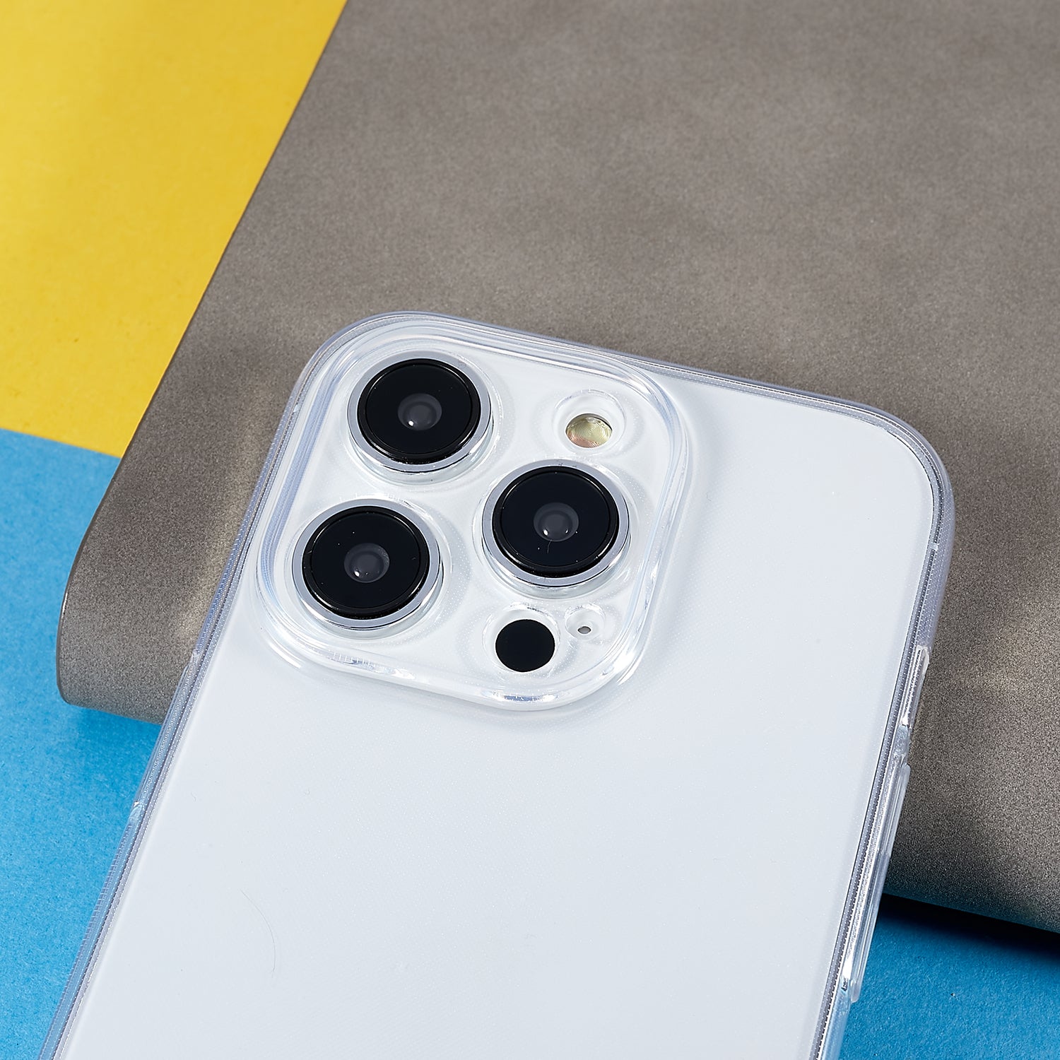 For iPhone 14 Pro Precise Lens Cutout Back Cover Ultra Thin Soft TPU Transparent Phone Case