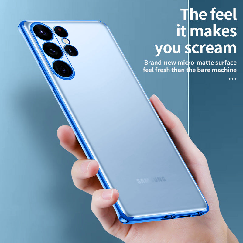SULADA Nature Series Matte Phone Case for Samsung Galaxy S23 Electroplating Soft TPU Phone Cover