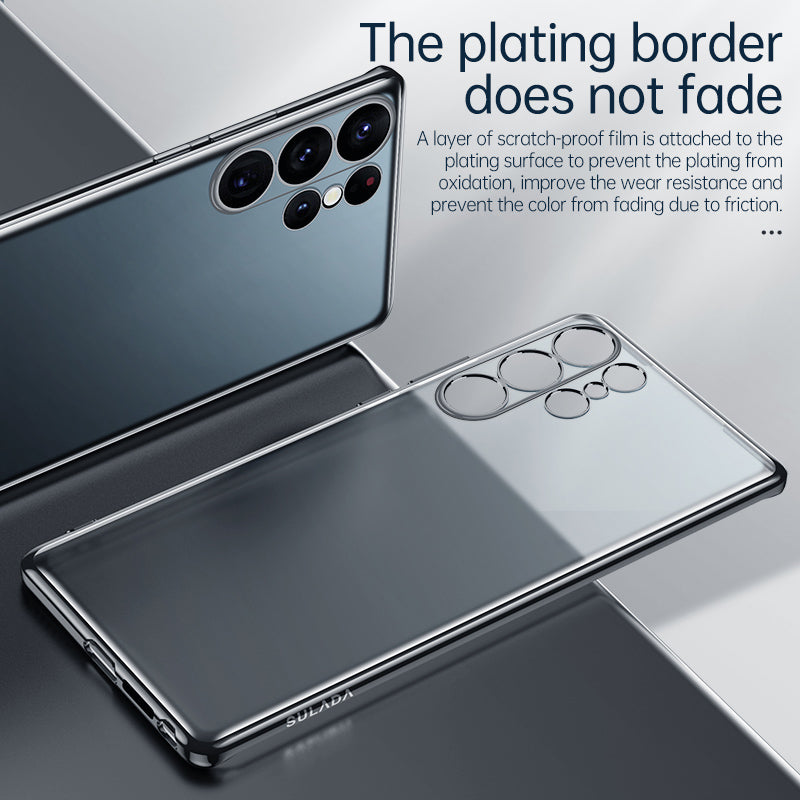 SULADA Nature Series TPU Phone Case for Samsung Galaxy S23 Ultra Electroplating Matte Phone Cover