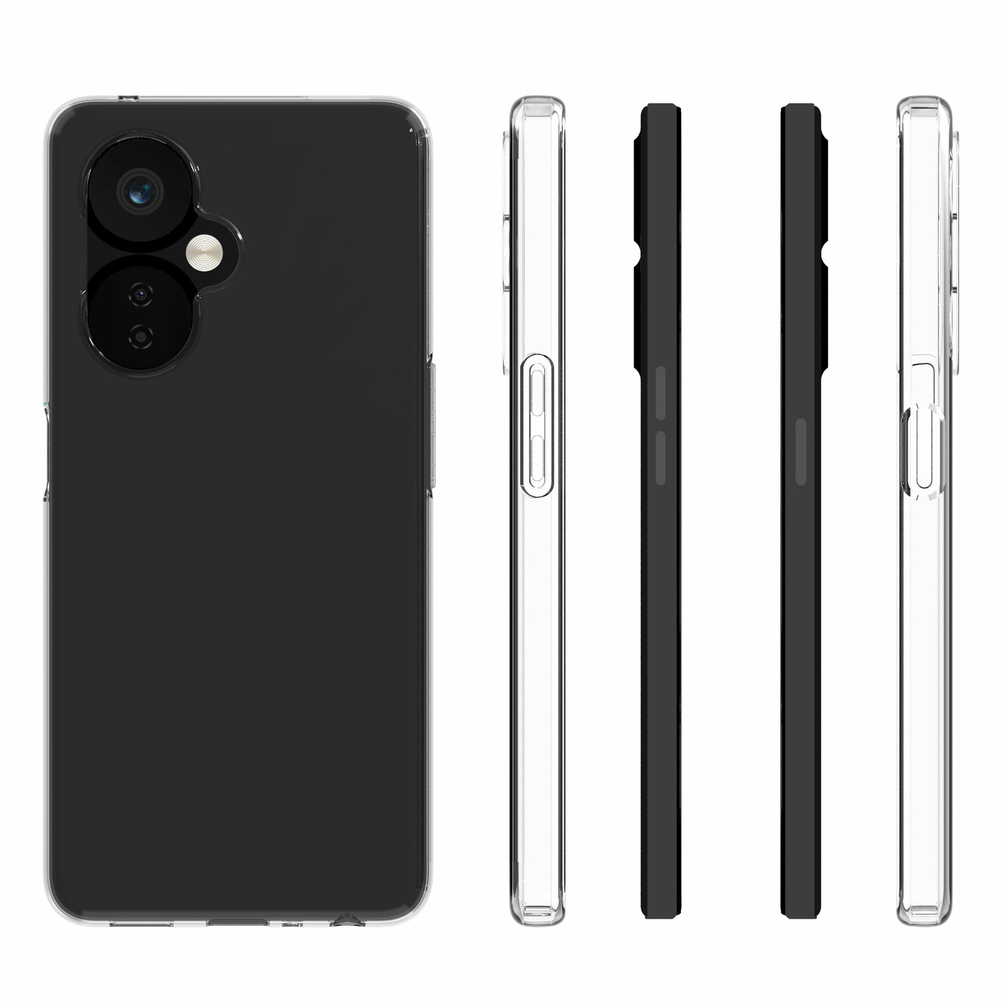 10Pcs/Pack TPU Phone Case for OnePlus Nord CE 3 Lite 5G/Nord N30 5G Anti-drop Inner Watermark-Free Transparent Phone Cover