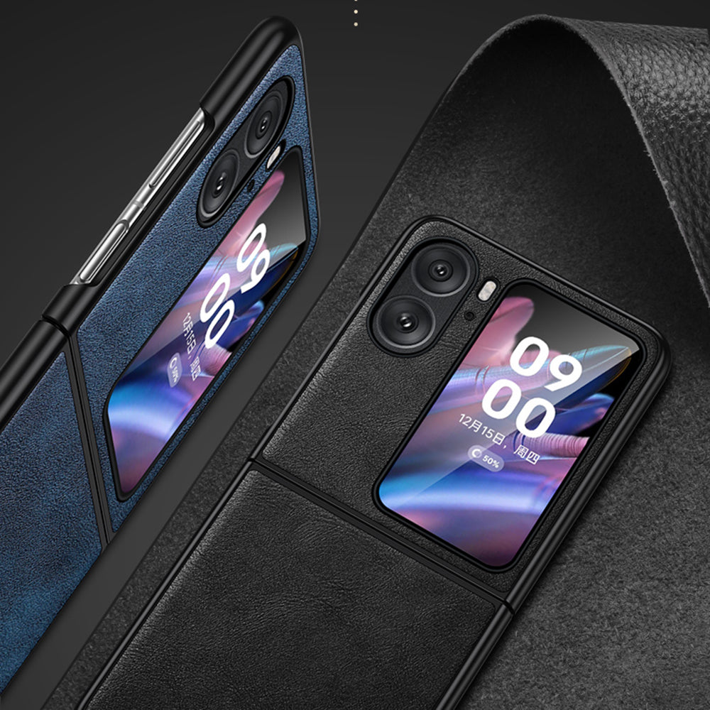 SULADA For Oppo Find N2 Flip 5G PU Leather Coated TPU PC Anti-fall Phone Case Scratch-resistant Protective Cover