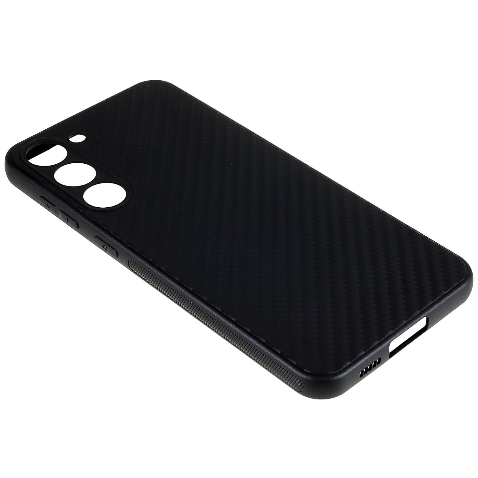 For Samsung Galaxy S23 Anti-Fingerprint Carbon Fiber Case Soft TPU Protective Phone Cover