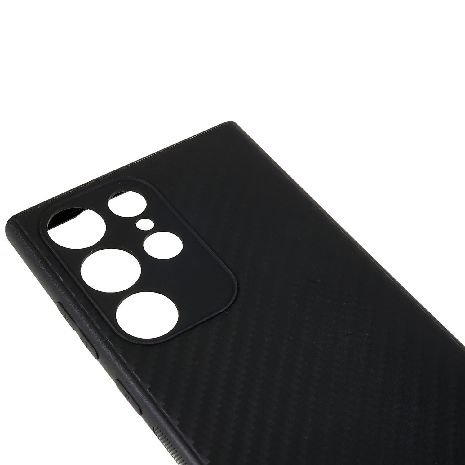 Carbon Fiber Case for Samsung Galaxy S23 Ultra Anti-Fingerprint Soft TPU Protective Phone Cover