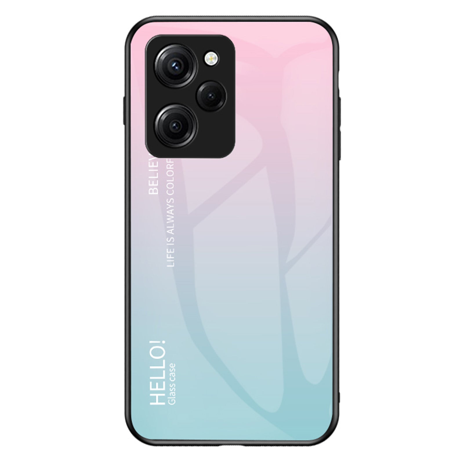 For Xiaomi Poco X5 Pro 5G Redmi Note 12 Pro Speed 5G Phone Case Tempered Glass Slim Case