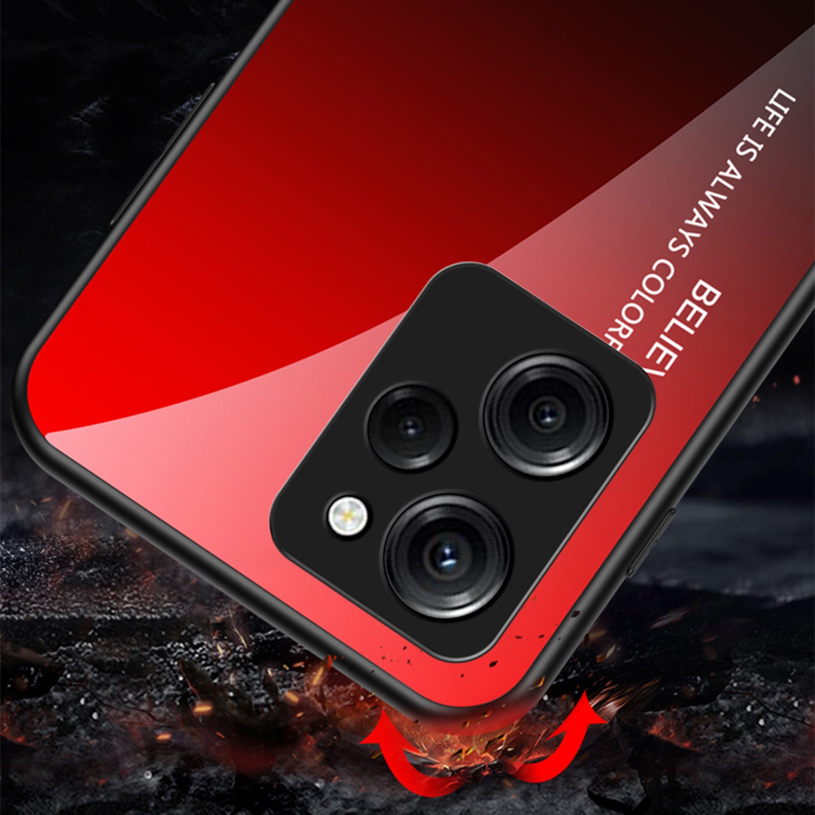 For Xiaomi Poco X5 Pro 5G Redmi Note 12 Pro Speed 5G Phone Case Tempered Glass Slim Case