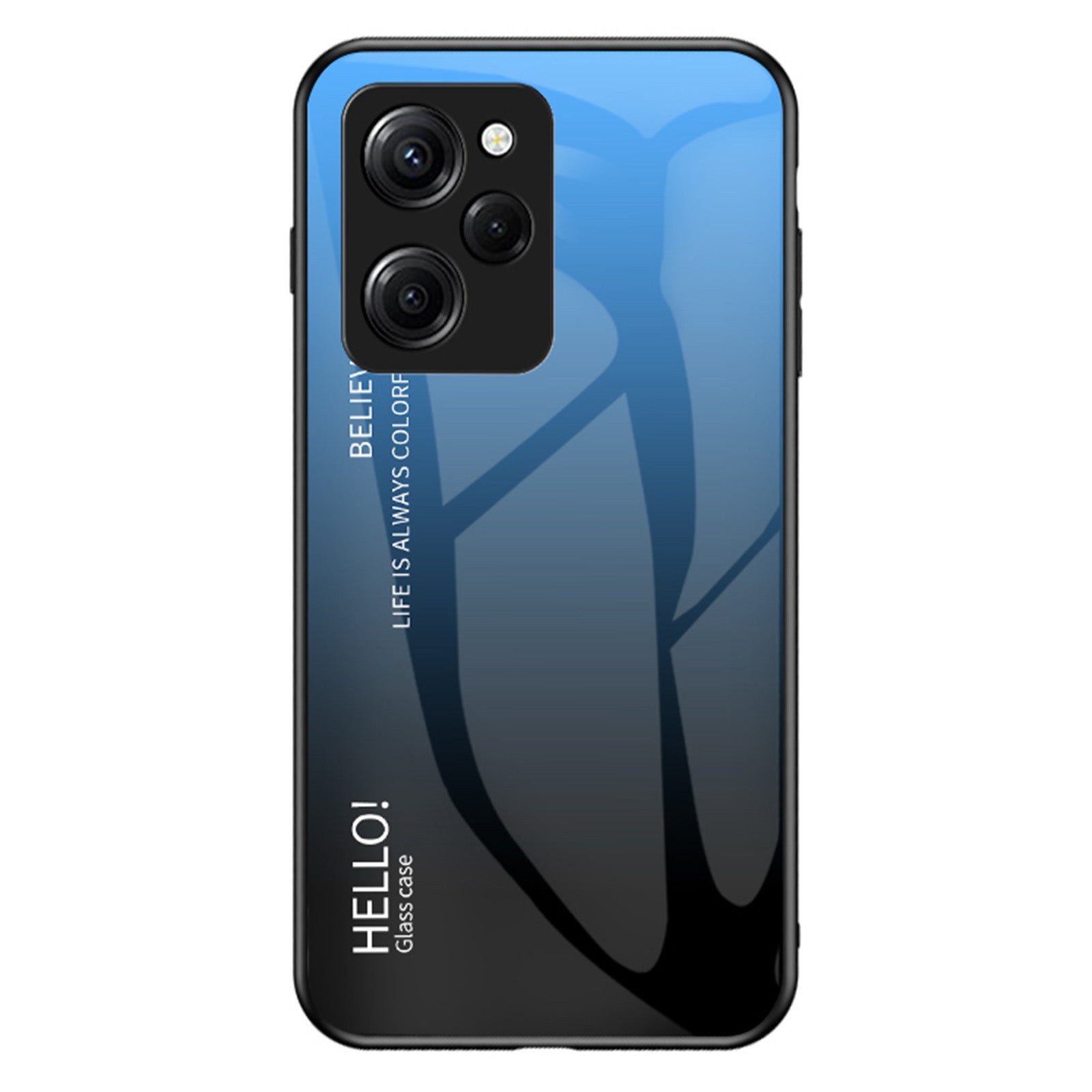 For Xiaomi Poco X5 Pro 5G Redmi Note 12 Pro Speed 5G Phone Case Tempered Glass Slim Case