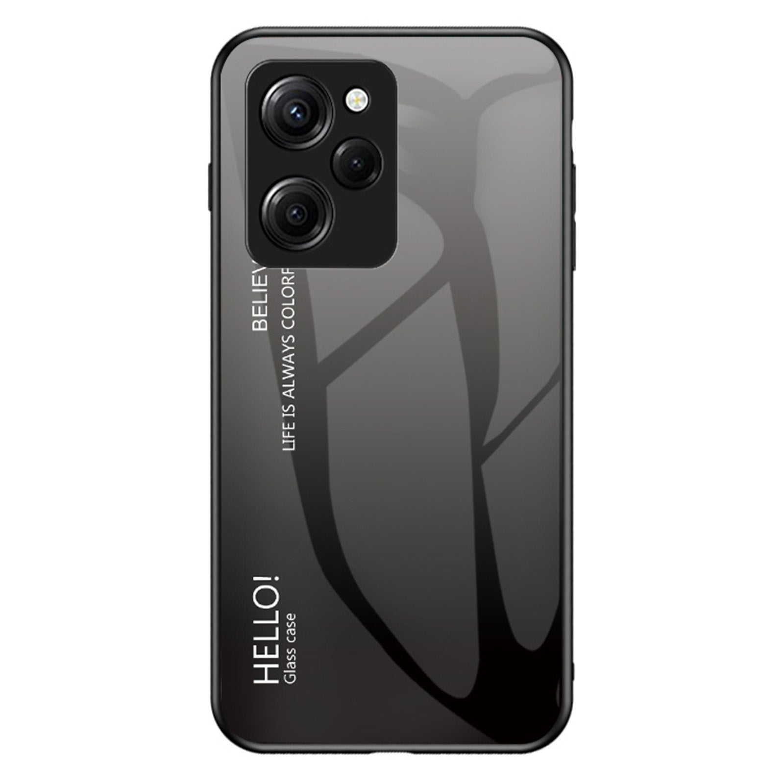 For Xiaomi Poco X5 Pro 5G Redmi Note 12 Pro Speed 5G Phone Case Tempered Glass Slim Case