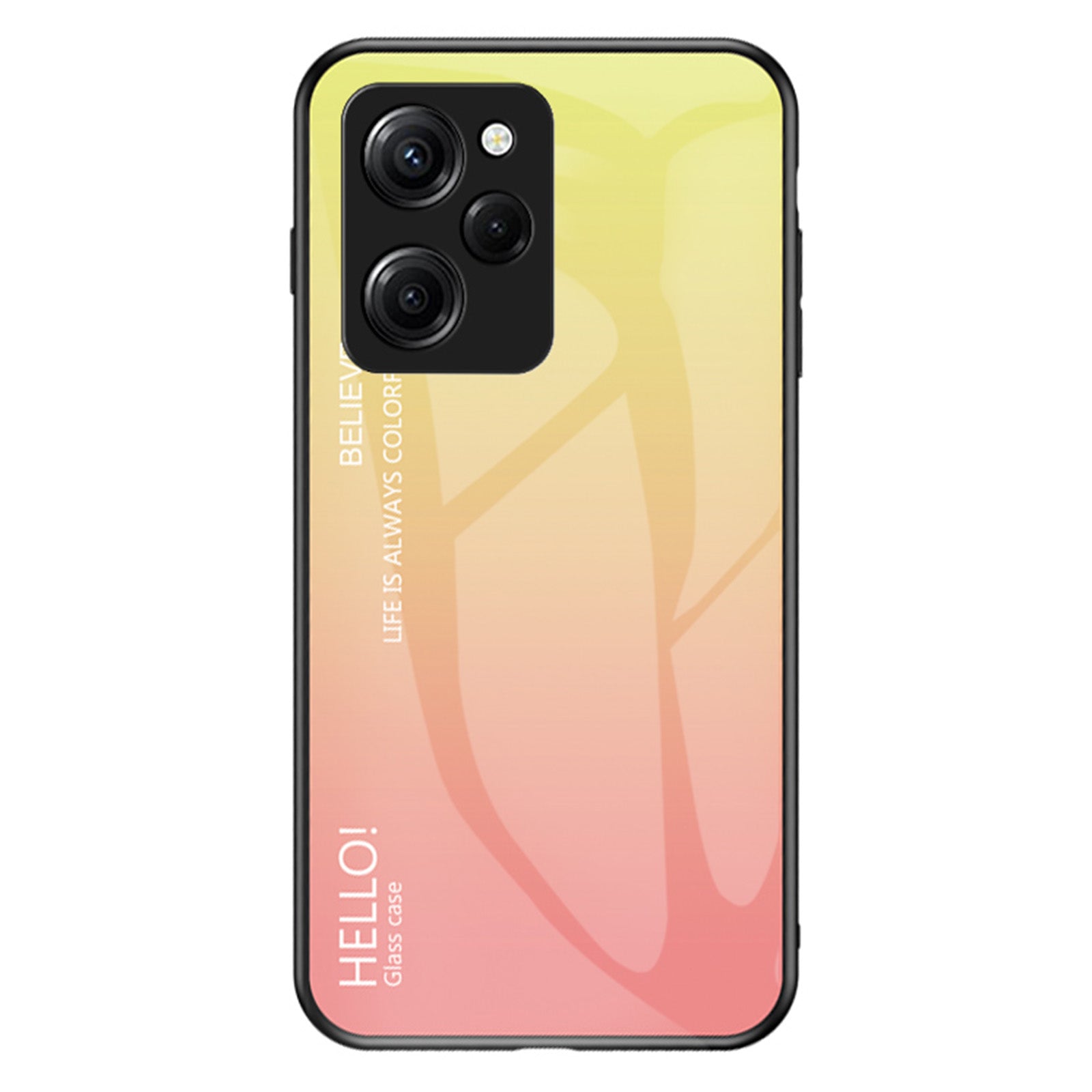For Xiaomi Poco X5 Pro 5G Redmi Note 12 Pro Speed 5G Phone Case Tempered Glass Slim Case