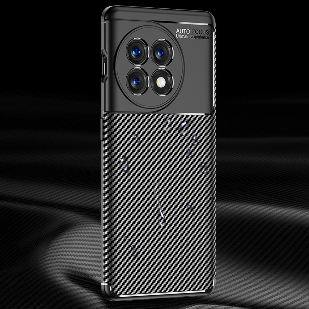 For OnePlus Ace 2 5G/11R 5G Shockproof Phone Case Anti-Scratch Carbon Fiber Texture Soft TPU Phone Cover