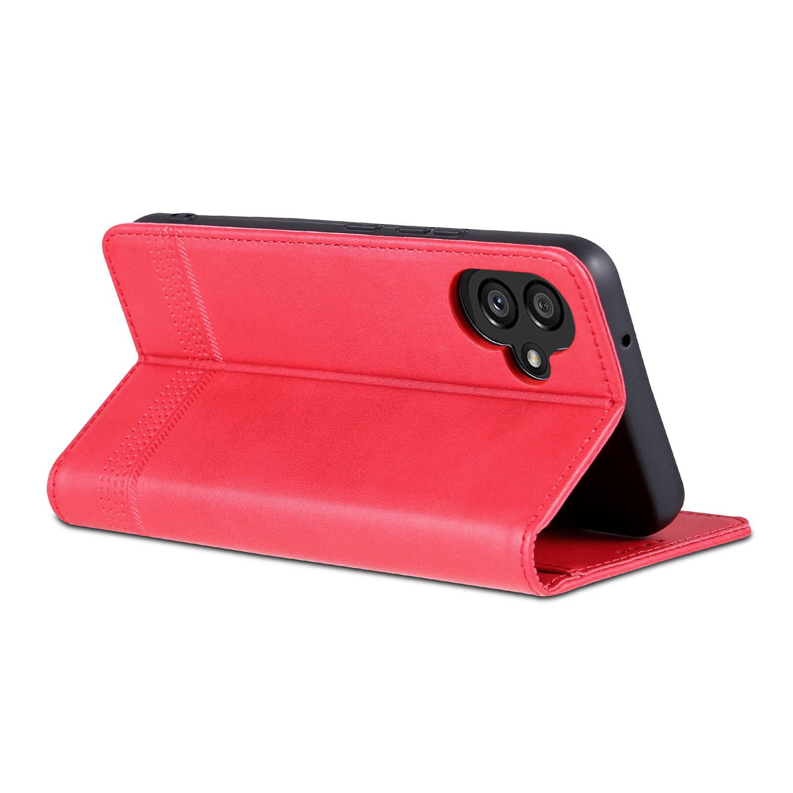 AZNS PU Leather Phone Case for Samsung Galaxy A04e 4G F04 4G M04 4G Stand Magnetic Absorption Flip Wallet Cover