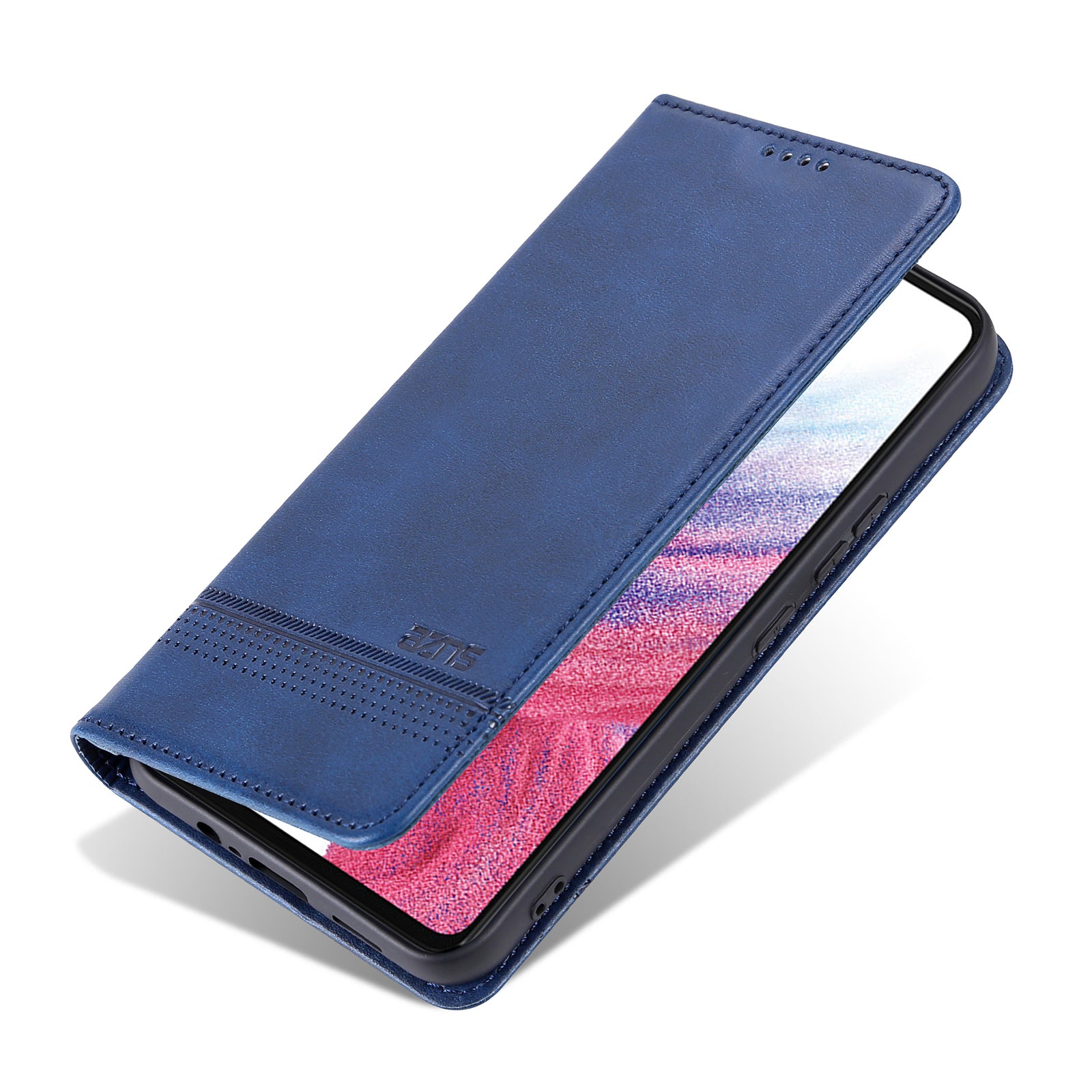 AZNS PU Leather Phone Case for Samsung Galaxy A04e 4G F04 4G M04 4G Stand Magnetic Absorption Flip Wallet Cover