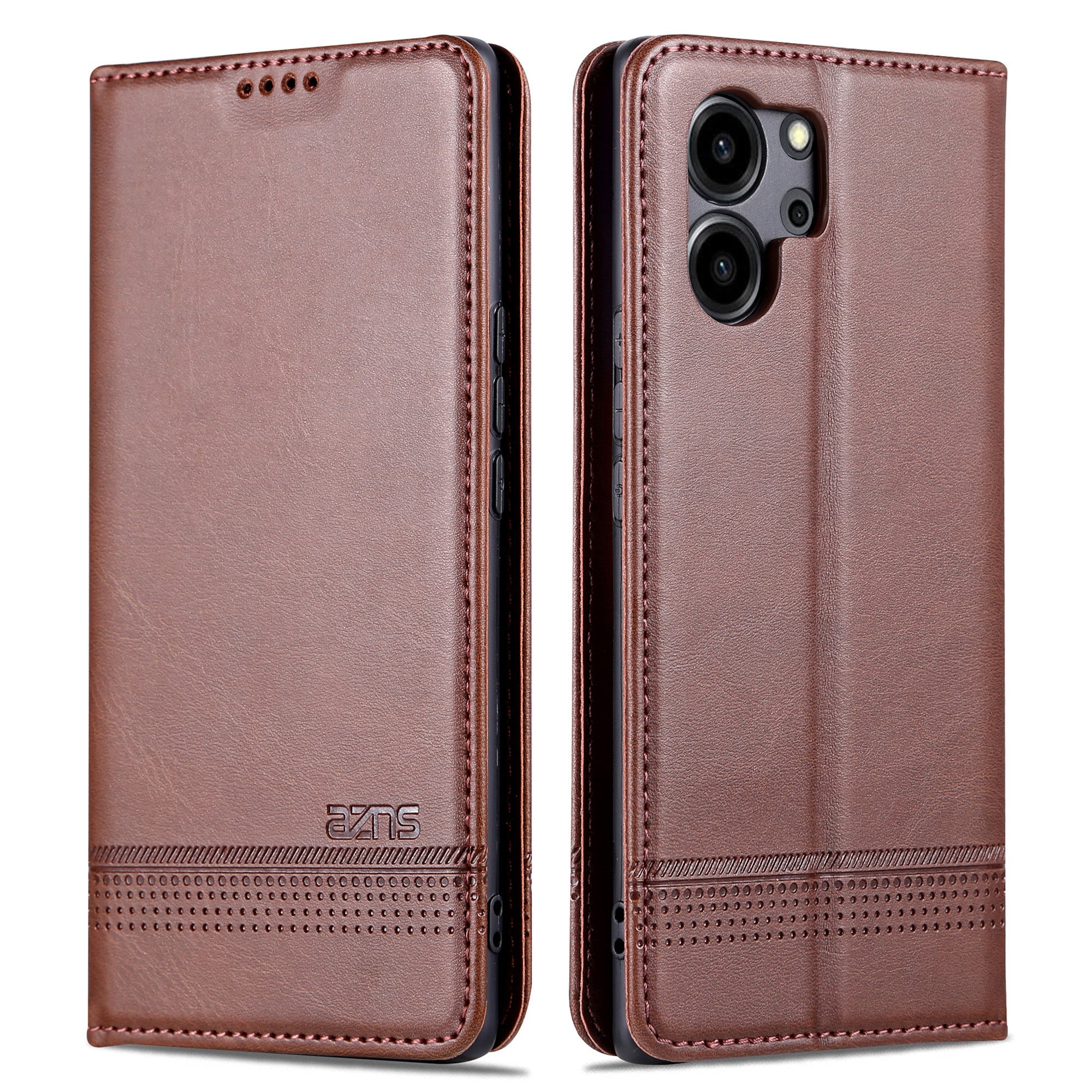 AZNS For Honor 80 SE 5G PU Leather Wallet Phone Case Flip Folio Stand Magnetic Auto-absorbed Protective Cover