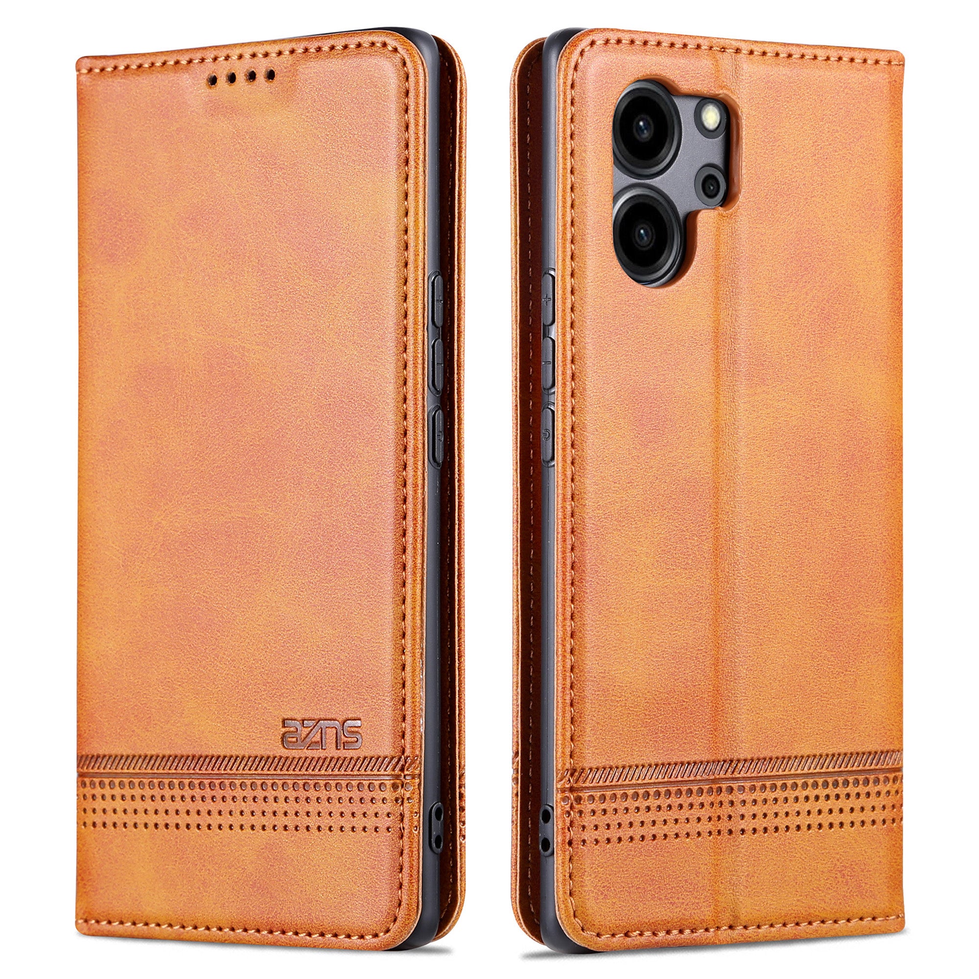 AZNS For Honor 80 SE 5G PU Leather Wallet Phone Case Flip Folio Stand Magnetic Auto-absorbed Protective Cover