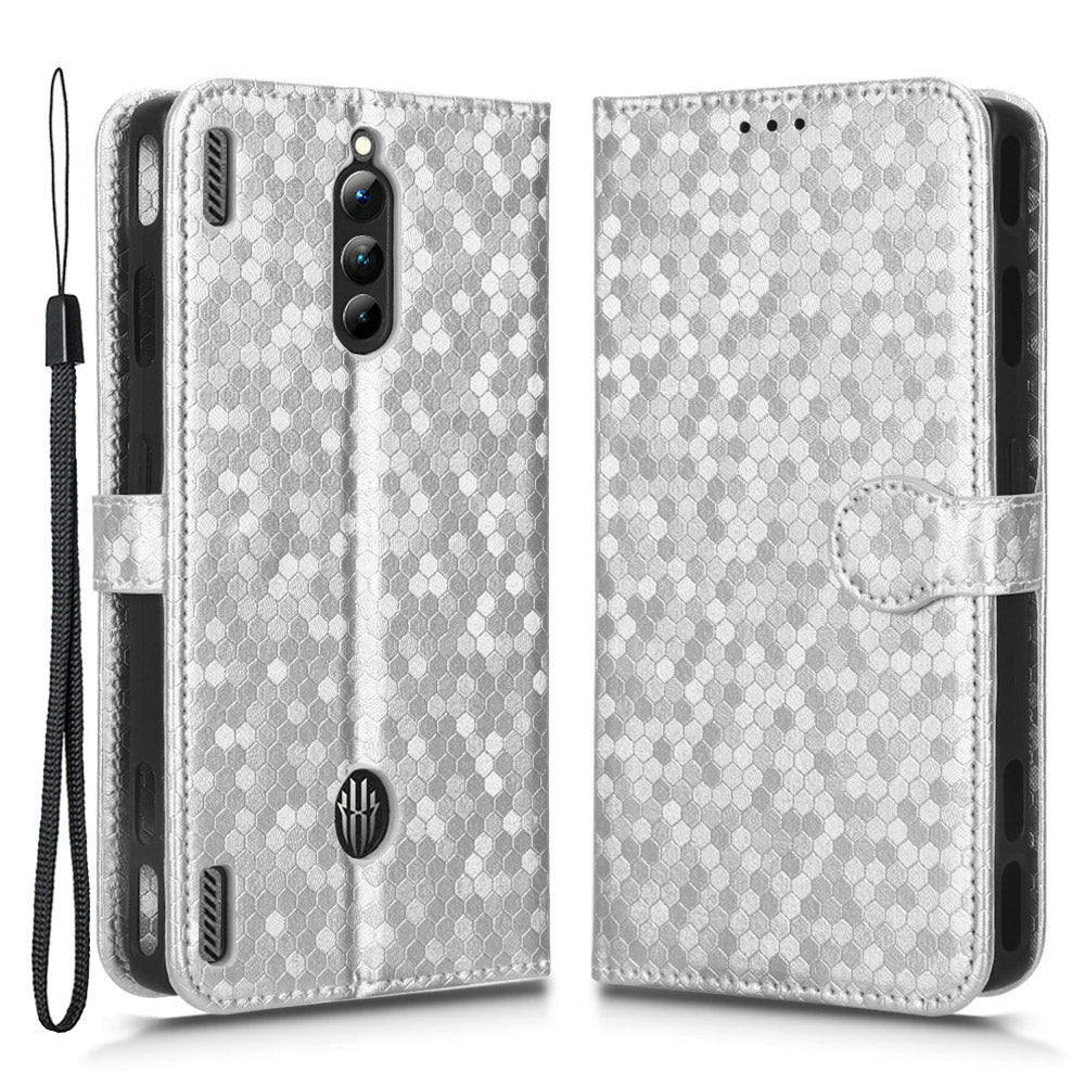 For ZTE nubia Red Magic 8 Pro 5G Magic 8 Pro 5G PU Leather Phone Case Wallet Stand Imprinted Dot Pattern Flip Phone Cover