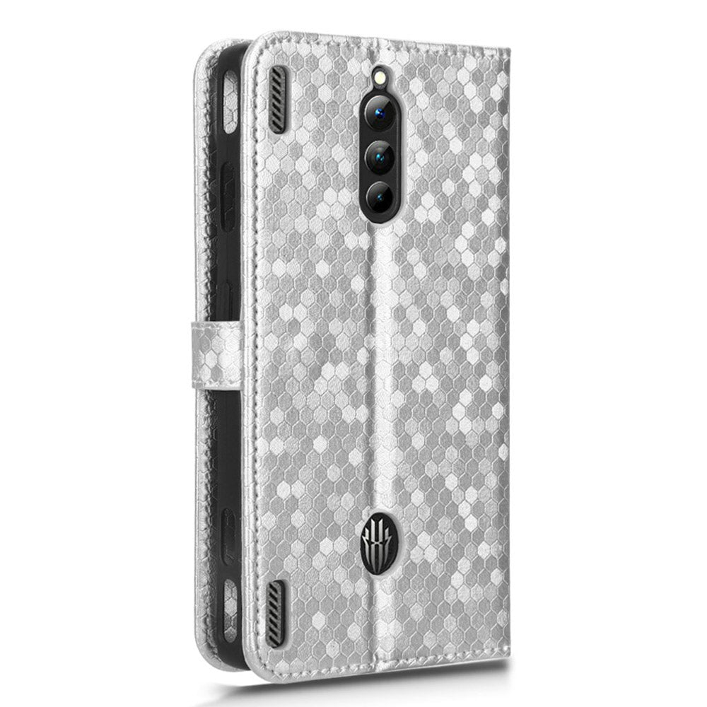 For ZTE nubia Red Magic 8 Pro 5G Magic 8 Pro 5G PU Leather Phone Case Wallet Stand Imprinted Dot Pattern Flip Phone Cover