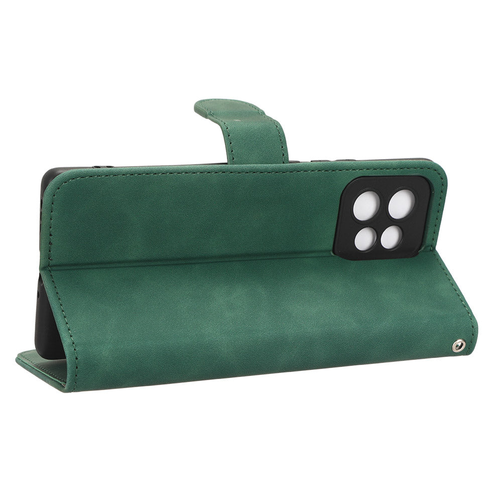 For Motorola Moto X40 5G Drop Proof Skin-touch Phone Leather Case Wallet Stand Cell Phone Cover
