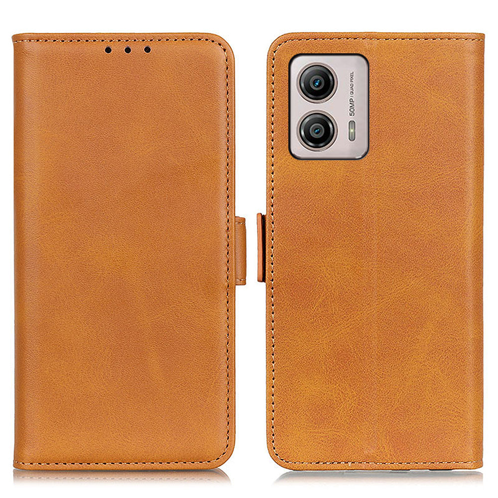 Wallet Phone Stand Case for Motorola Moto G53 5G G13 4G G23 4G Cowhide Texture PU Leather Phone Cover