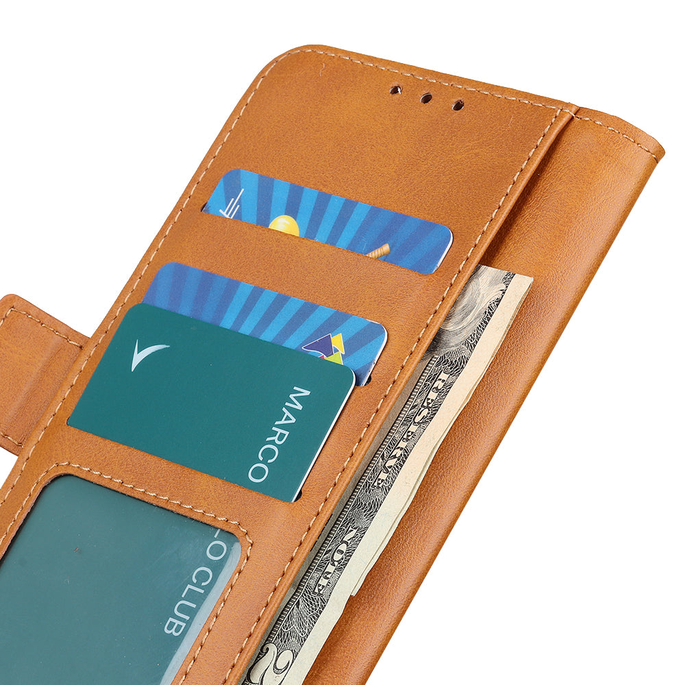 Wallet Phone Stand Case for Motorola Moto G53 5G G13 4G G23 4G Cowhide Texture PU Leather Phone Cover