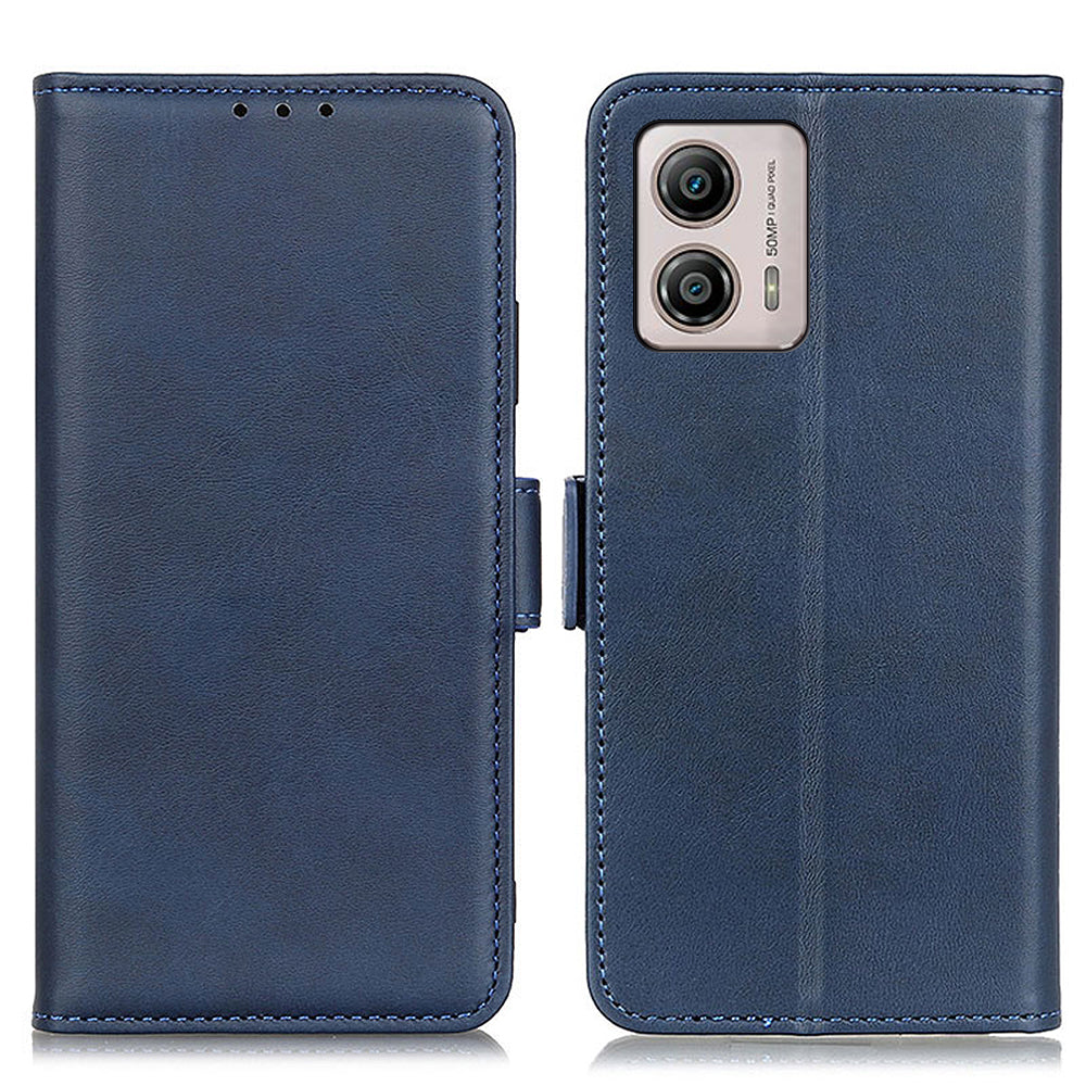 Wallet Phone Stand Case for Motorola Moto G53 5G G13 4G G23 4G Cowhide Texture PU Leather Phone Cover