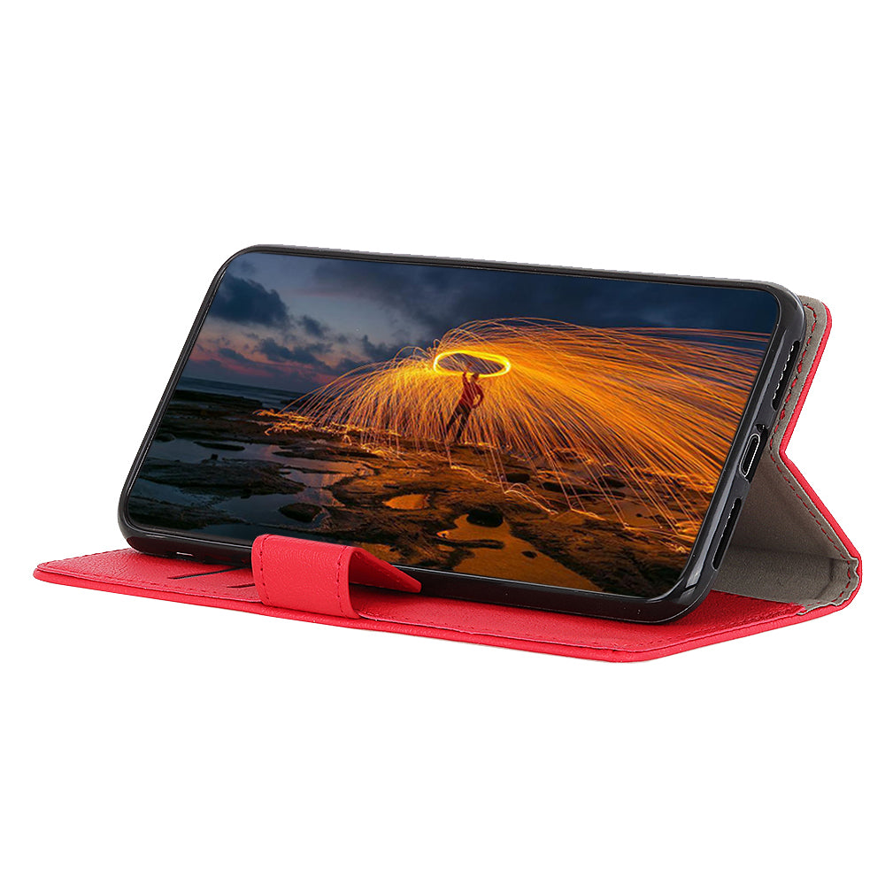 Cell Phone Stand Case for Motorola Moto G53 5G G13 4G G23 4G Anti-scratch Textured Leather Wallet Cover