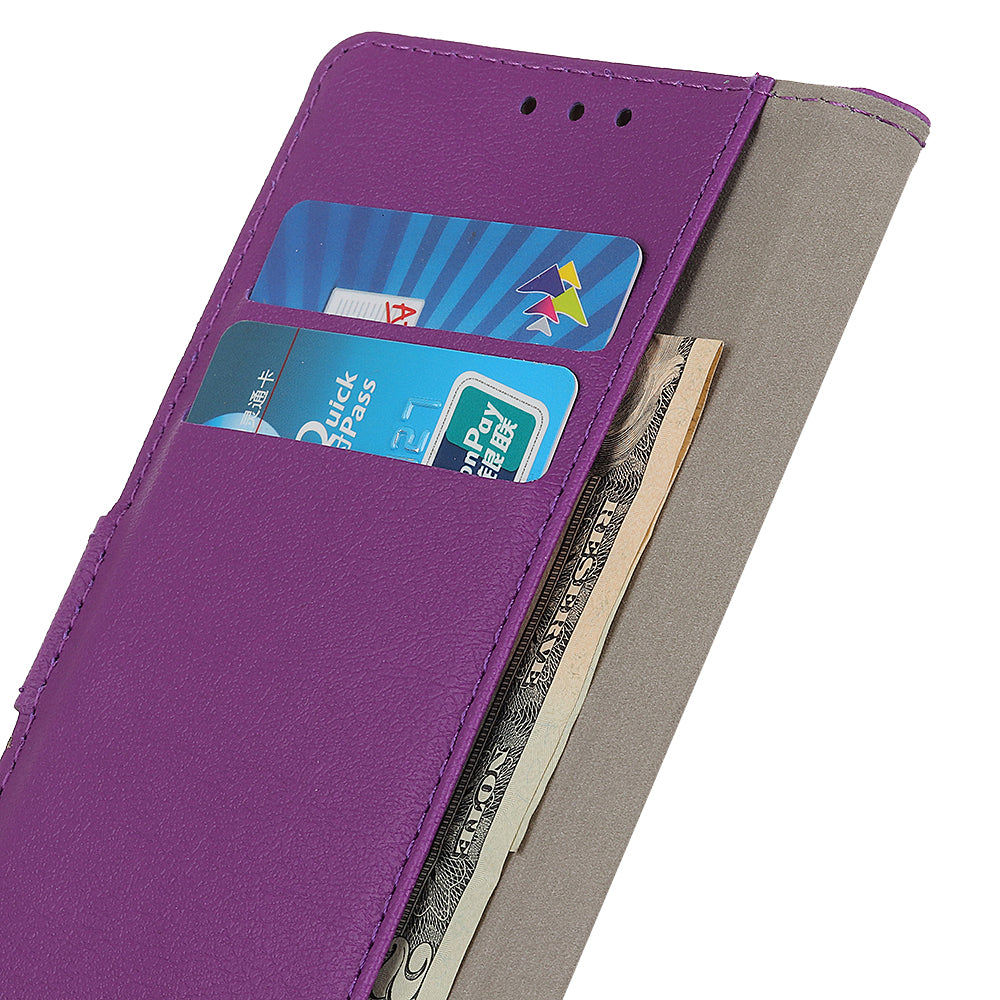 Cell Phone Stand Case for Motorola Moto G53 5G G13 4G G23 4G Anti-scratch Textured Leather Wallet Cover
