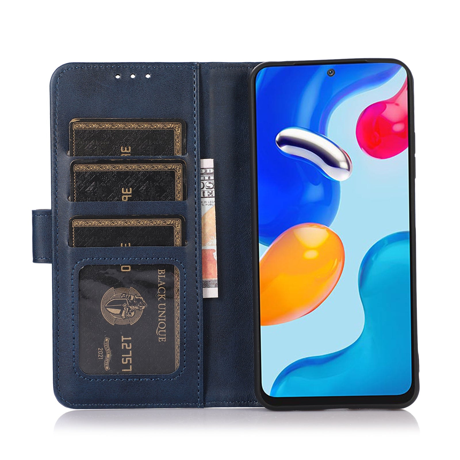 For Motorola Moto E13 4G Cowhide Texture Phone Stand Case PU Leather Wallet Phone Cover