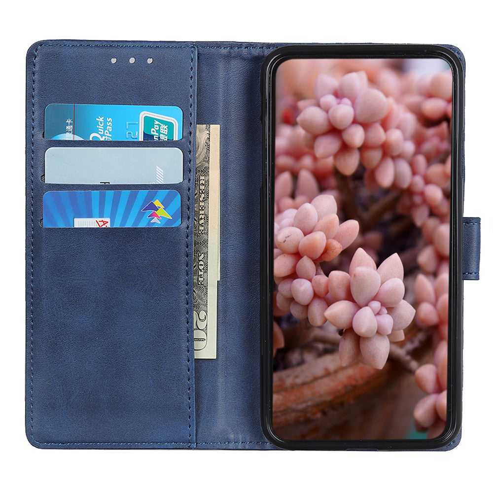 Anti-shock Protective Phone Case for Motorola Moto E13 4G PU Leather Flip Mobile Phone Cover with Stand Wallet