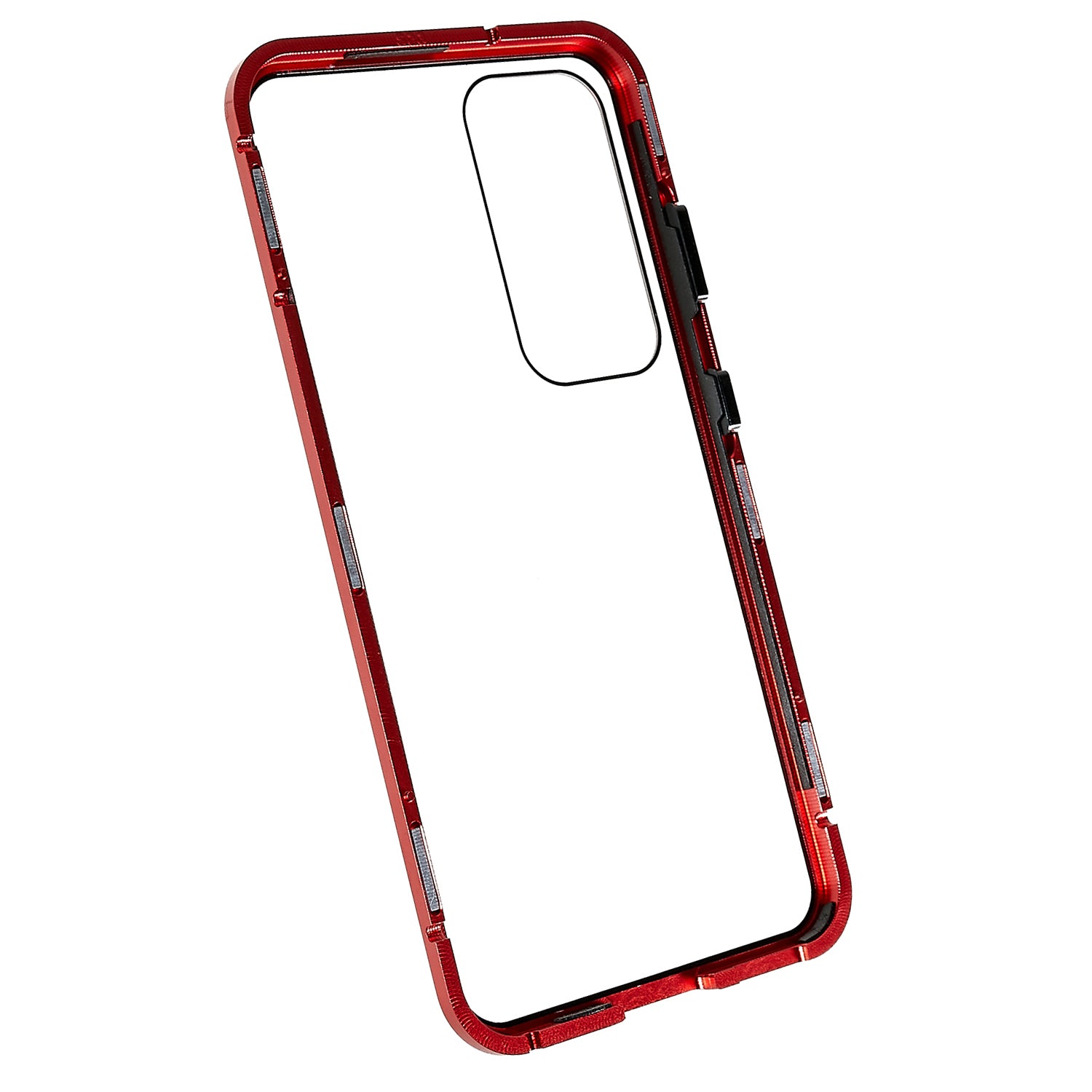 Magnetic Double-Sided Tempered Glass Phone Case for Samsung Galaxy S23 Metal Frame Full Body Clear Phone Cover