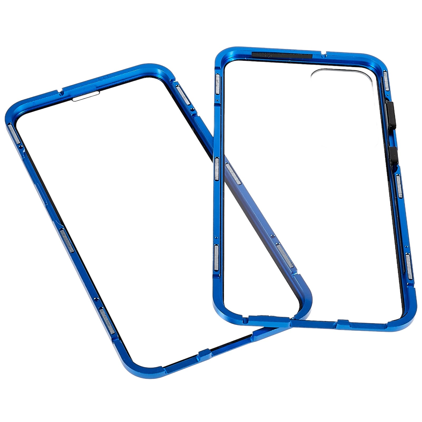 Magnetic Double-Sided Tempered Glass Phone Case for Samsung Galaxy S23 Metal Frame Full Body Clear Phone Cover