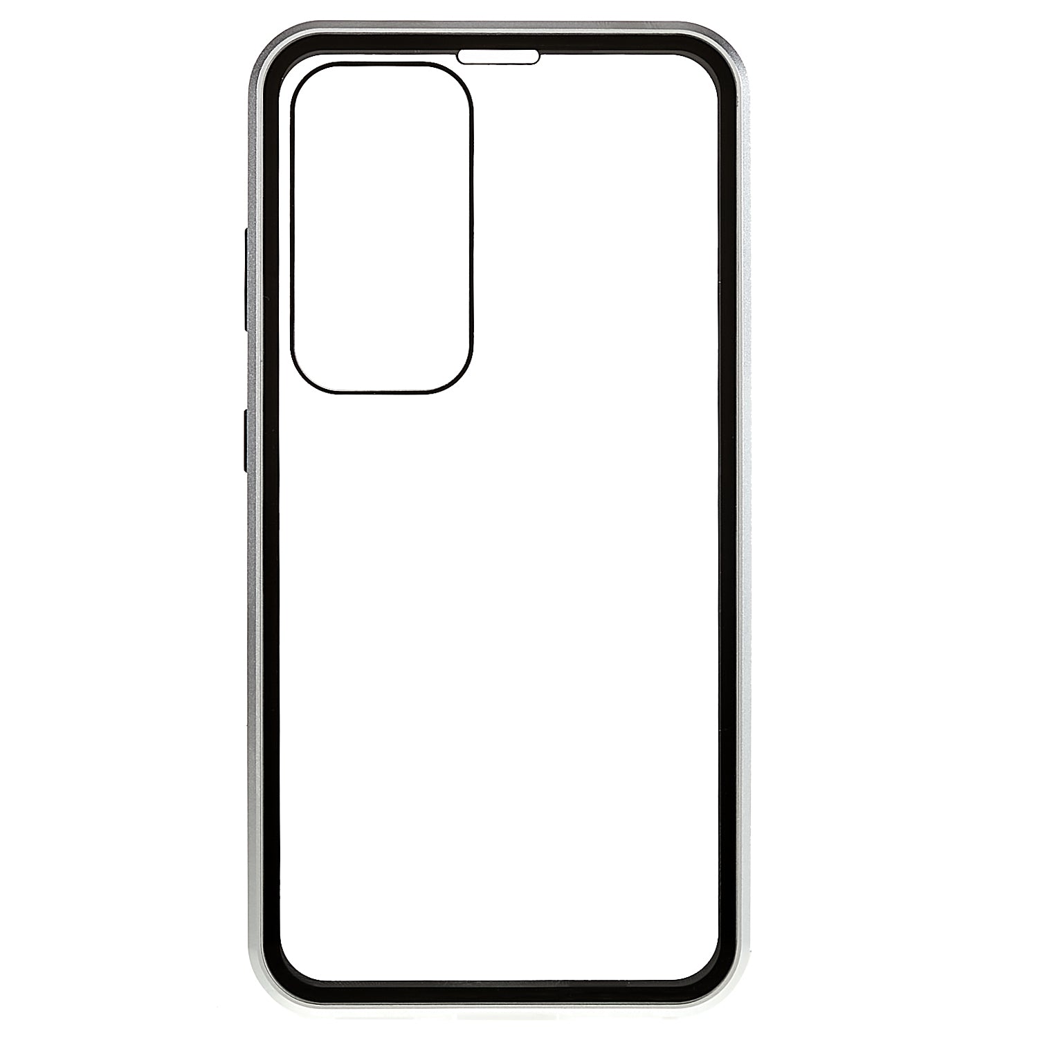Magnetic Double-Sided Tempered Glass Phone Case for Samsung Galaxy S23 Metal Frame Full Body Clear Phone Cover