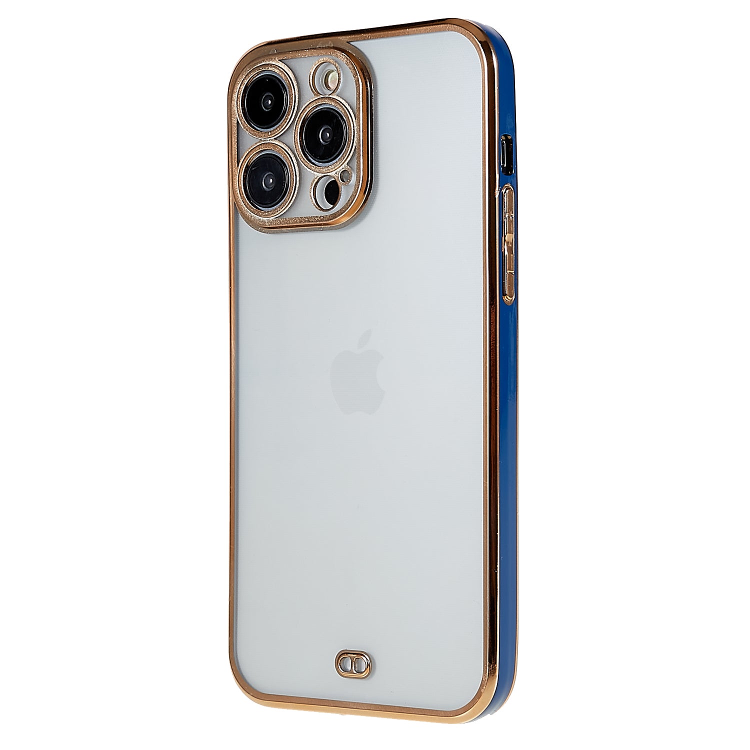Pouzdro na telefon Electroplate pro iPhone 14 Pro, měkký TPU ochranný průhledný kryt objektivu s celou kamerou – bílý