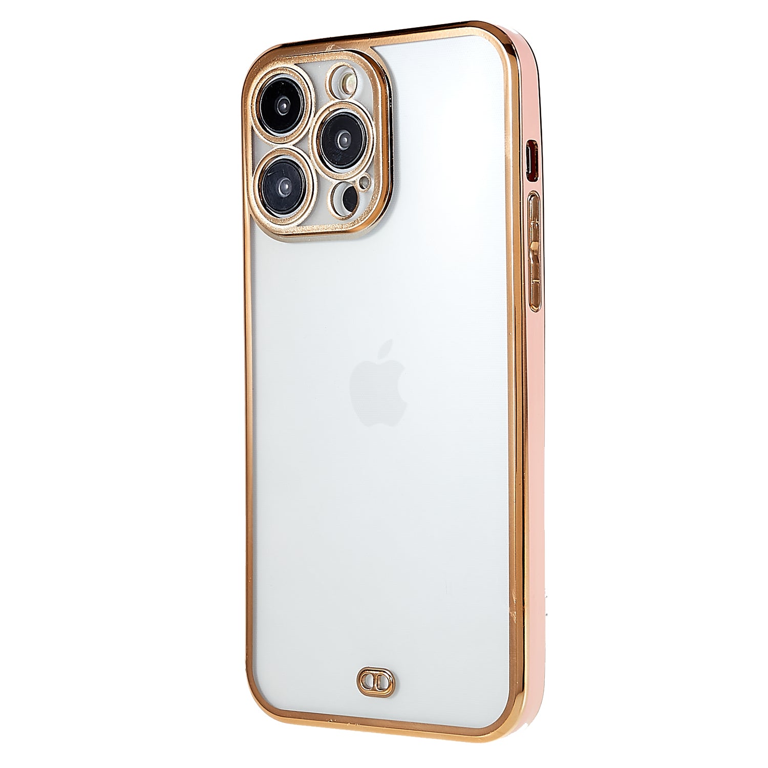 For iPhone 14 Pro Max Soft TPU Phone Case Camera Lens Protection Electroplated Phone Cover - White