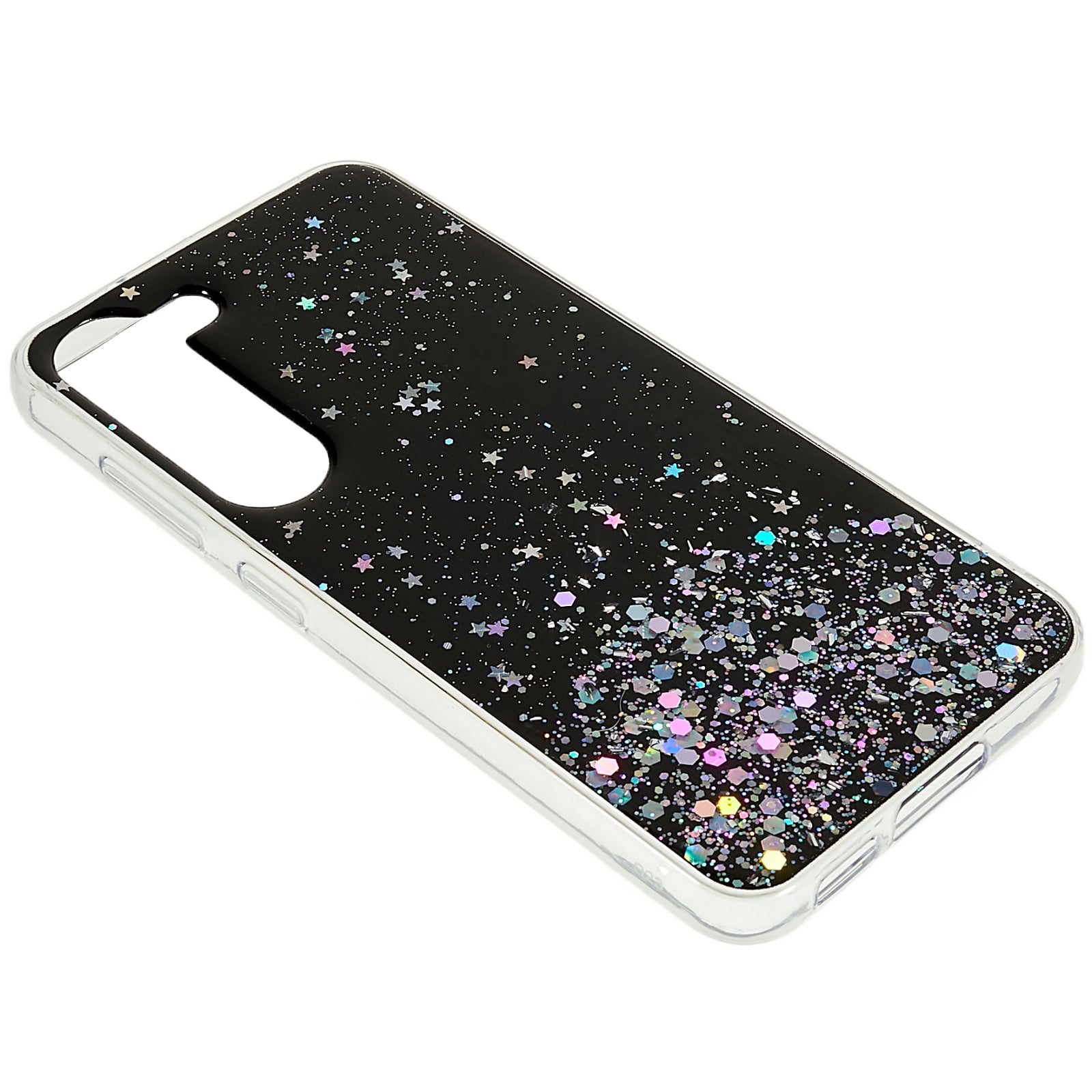For Samsung Galaxy S22 5G Starry Sky Sparkle Epoxy Phone Case Shockproof Soft TPU Protective Back Cover