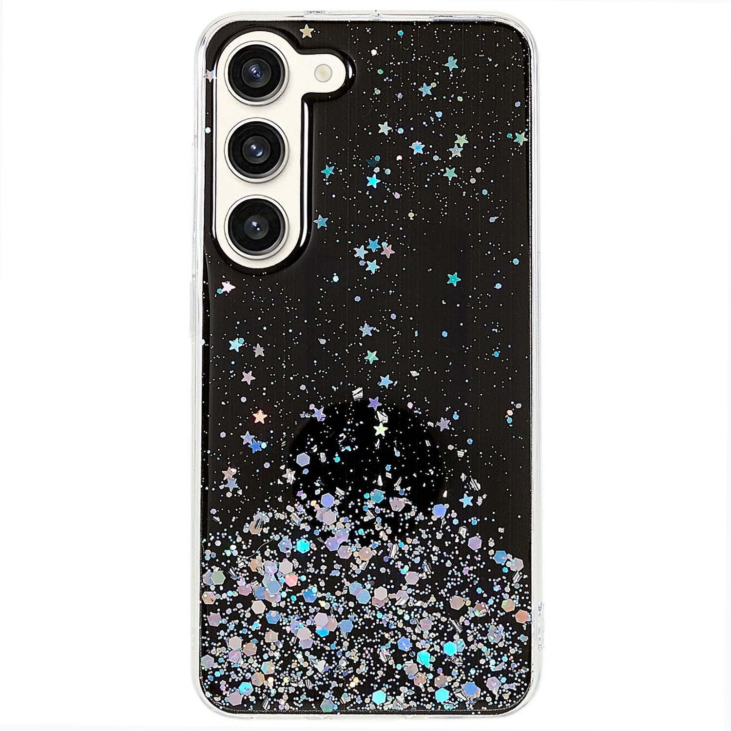 For Samsung Galaxy S23 Starry Sky Sparkle Epoxy Soft TPU Phone Case Protective Back Cover