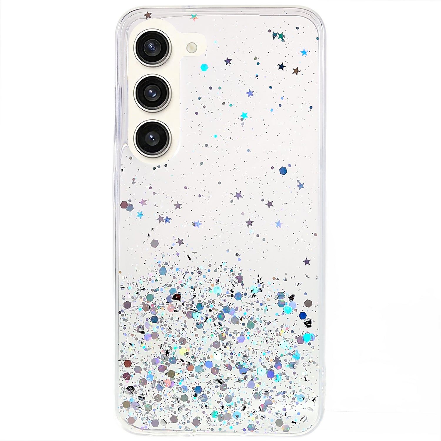 For Samsung Galaxy S23 Starry Sky Sparkle Epoxy Soft TPU Phone Case Protective Back Cover