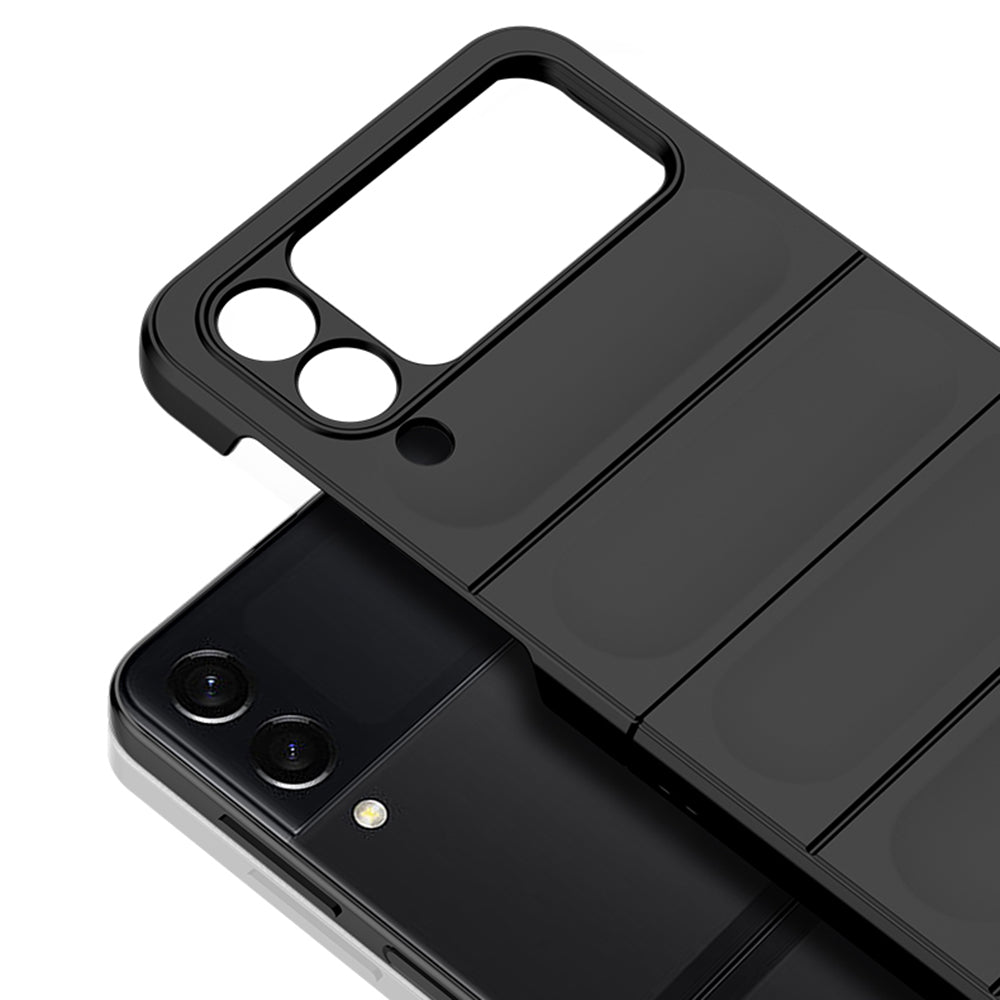 Skin-touch Folding Phone Case for Samsung Galaxy Z Flip4 5G Hard PC Back Rugged Phone Cover