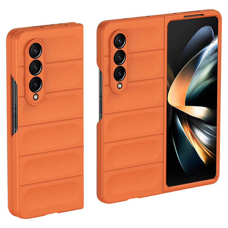 For Samsung Galaxy Z Fold4 5G Skin-touch Hard PC Back Case Drop-proof Rugged Phone Cover