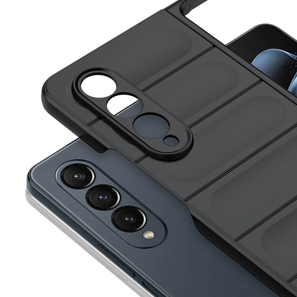 For Samsung Galaxy Z Fold4 5G Skin-touch Hard PC Back Case Drop-proof Rugged Phone Cover