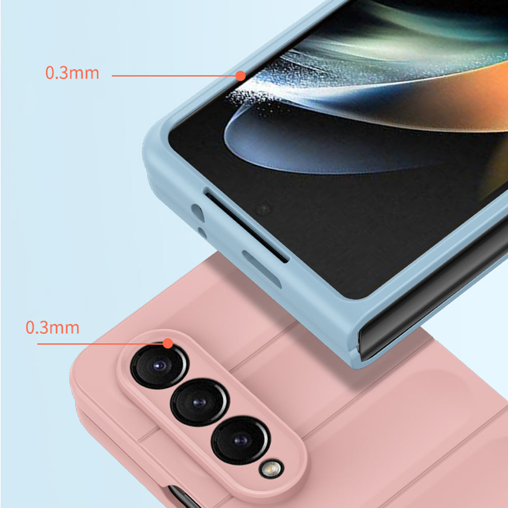 For Samsung Galaxy Z Fold4 5G Skin-touch Hard PC Back Case Drop-proof Rugged Phone Cover